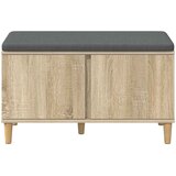  Klupa za hodnik s jastukom Sonoma hrast 80 x 38 x 46 cm | shoptok.hr