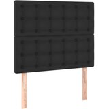  Uzglavlje crno 100x5x118/128 cm umjetna koža | shoptok.hr