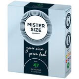 Mister Size tanek kondom - 47 mm (3 kosi) | Shoptok.si
