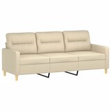  2-dijelni set sofa s jastucima krem od tkanine Krema | shoptok.hr
