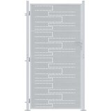  Dvorišna vrata - Vrtna vrata Srebrno 96 x 180 cm Nehrđajući čelik | shoptok.hr