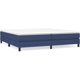  Krevet s oprugama i madracem plavi 200 x 200 cm od tkanine | shoptok.hr
