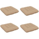  Jastučići za sjedenje VIANEN 4 kom. 100% poliester Pijesak - Pijesak 50 x 50 x 12 cm | shoptok.hr