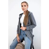 Kesi Women's long hoodie - dark gray melange | shoptok.hr