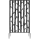 Esschert Design Crni metalni balkonski zastor 100x186 cm Birds – | shoptok.hr