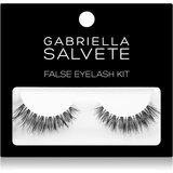 Gabriella Salvete False Eyelashes odtenek Black darilni set umetne trepalnice 1 par + lepilo za trepalnice 1 g Cene