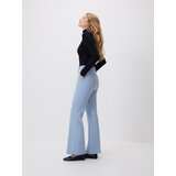 Reserved Flare hlače izglačane na crtu - svjetloplavo | shoptok.hr