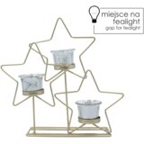 Molarem Home Metalni svijećnjak zlatne zvjezdice - 29 cm Cijene