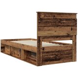  Krevetna konstrukcija Staro drvo 90 x 190 cm Čvrsto borovo drvo | shoptok.hr