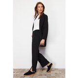 Trendyol Black High Waist Slit Detailed Pocket Woven Trousers | Shoptok.si