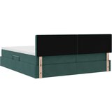  Postelja s shranjevanjem z vzmetnico Temno zelena 100 x 200 cm, (5000100632) | Shoptok.si