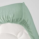 Douceur d intérieur Svetlo zelena napenjalna rjuha iz muslina 160x200 cm Angelia – | Shoptok.si