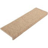 vidaXL samoljepljivi otirači za stepenice 15 kom 65x25 cm boja pijeska | shoptok.hr