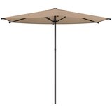  Vrtni suncobran 270 x 270 cm Poliester Pravokutni Sivosmeđa | Shoptok.si