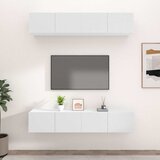  TV ormarići 4 kom bijeli 80 x 30 x 30 cm od konstruiranog drva Bijela | shoptok.hr