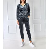 Gemre Gray velour set with a hood Anna | Shoptok.si