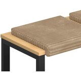 Jastučić za klupu 2 kom. Plišani kord Sivosmeđa Dubina 35 cm - Sivosmeđa 2 | shoptok.hr