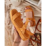 Resti Brown women's sandals with rhinestones Franssia - Footwear | shoptok.hr