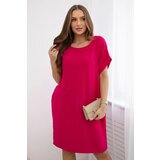 Kesi Włoski Dress with pockets fuchsia | Shoptok.si
