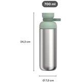 Mepal Črna/v srebrni barvi steklenica za vodo iz nerjavečega jekla 700 ml Vita – | Shoptok.si
