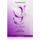 numbuzin No. 9 NAD Bio Lifting-sil Full Face Mask učvršćujuća kolagenska maska s peptidima 4 kom | shoptok.hr