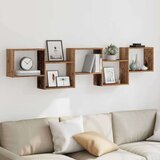 vidaXL Zidna kockasta polica s 5 odjeljaka od starog drveta | shoptok.hr