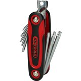 Ks Tools Kotni ključ v zložljivem držalu, Torx z izvrtino na čelni strani, 8 kosov Cene