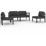  4-dijelna vrtna garnitura s jastucima aluminijska antracit | Eponuda.com
