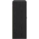 vidaXL Stenska omara Črna Orehovina 69,5 x 34 x 90 cm Konstruiran les | Shoptok.si