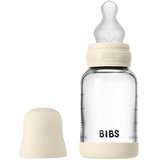 Bibs Baby Glass Bottle Silicone bočica protiv kolika sa silikonskim usnikom Ivory 120 ml | shoptok.hr