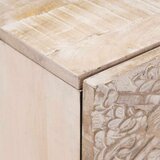  Noćni ormar 2 pcs Bijelo 40 x 33 5 x 46 cm Čvrsto drvo manga - Bijelo 2 | shoptok.hr