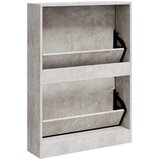 Ormarić za cipele boja betona 59x17x108 cm konstruirano drvo | shoptok.hr