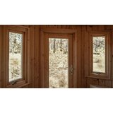 Male kuće Vanjska sauna TORNIO 239 × 239 cm sa šindrom | shoptok.hr