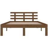  Posteljni okvir medeno rjav iz trdnega lesa 200x200 cm, (20647300) | Shoptok.si