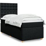 The Living Store Box spring postelja z vzmetnico črna 80x200 cm blago - Box Spring Postelja, (21428142) Cene
