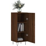 vidaXL Komoda rjavi hrast 34,5x34x90 cm inženirski les | Shoptok.si