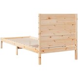  Dugi okvir kreveta bez madraca bijeli 90x210 cm masivno drvo | shoptok.hr