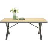 Ambia Garden VRTNA MIZA les, kovina antracit, naravne barve | Shoptok.si