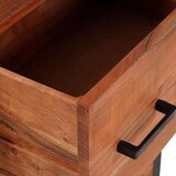 Ormarić Komoda 3 pcs Smeđa 110 x 30 x 75 cm Čvrsto drvo akacije | shoptok.hr