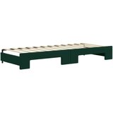  Dnevni krevet na razvlačenje tamnozeleni 80 x 200 cm baršunasti | shoptok.hr