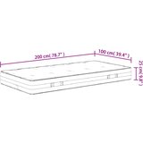  Madrac s džepičastim oprugama srednje čvrst 100 x 200 cm | Eponuda.com