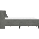  Okvir kreveta s madracem Tamno siva 140 x 190 cm Baršun | shoptok.hr