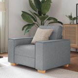 vidaXL Sofa fotelja svijetlo siva 60 cm tkanina | shoptok.hr