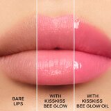 Guerlain KissKiss Bee Glow hranilni in vlažilni balzam za ustnice limitirana edicija odtenek 458 Pop Rose Glow 3,2 g | Shoptok.si