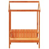  Klupa s krovom voštano smeđa 117,5x70x176,5 cm masivna borovina | Eponuda.ba