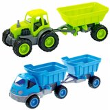  Kamion/traktor sa prikolicom i gumenim tockovima mix ( 04/13167 ) | ePonuda.com