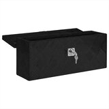  Kutija za pohranu crna 50x15x20,5 cm aluminijska | shoptok.hr