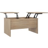 Maison Chic Klubska mizica - kavna mizica - Nizka mizica sonoma hrast 80x50x42,5 cm konstruiran les, (21753268) Cene