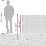  Zavarena žičana ograda s postom 25 x 1 m (Š x V) | shoptok.hr