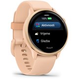 Garmin pametni sat vívoactive 6, metalik roza s roza remenom | shoptok.hr